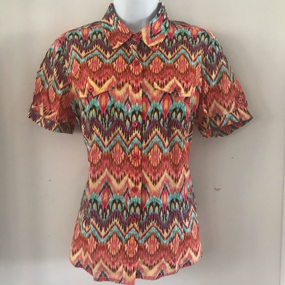 Vintage Jones New York Shirt Aztec Print